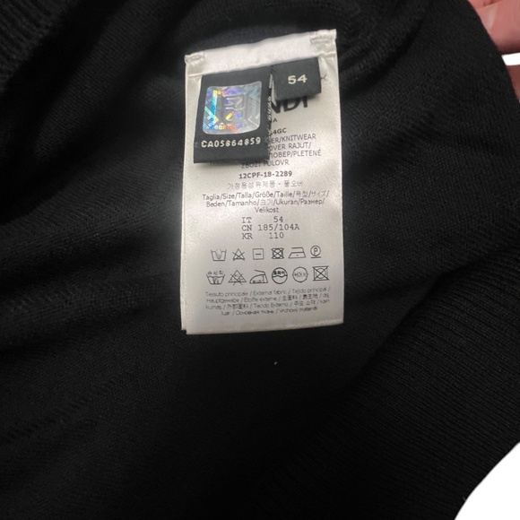 Fendi FF motif Turtleneck Sweater size 54 (XXL) new with tags - Picture 4 of 9